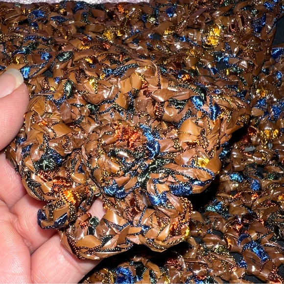 Handmade Plastic bag and string purse. - Picture 3 of 9